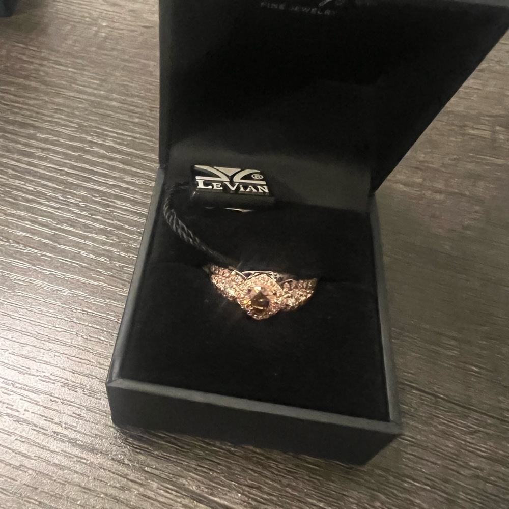 Levian Chocolate diamond Ring in 14K Rose Gold - Picture 4 of 10